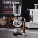 Sifão de Café em Vidro Cristalino com Cabo em Madeira Kazaen