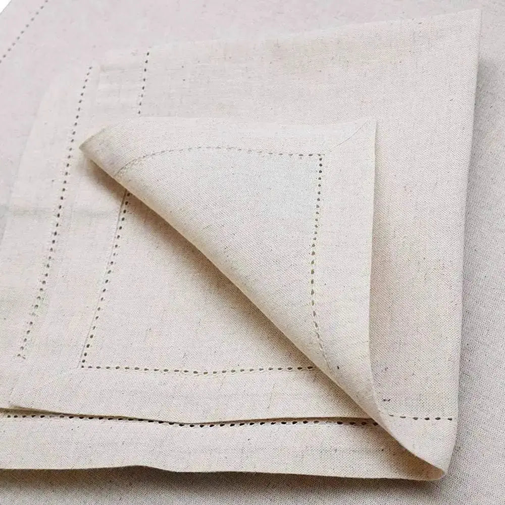 Guardanapos de Linho Premium Brancos 6 Unidades Kazaen