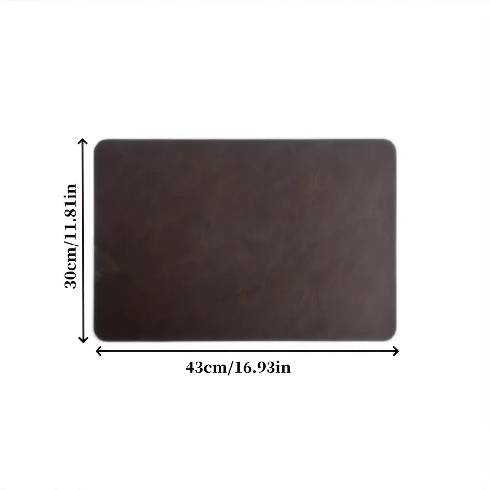 Sousplat de Couro Sintético Luxuoso para Mesa Kazaen