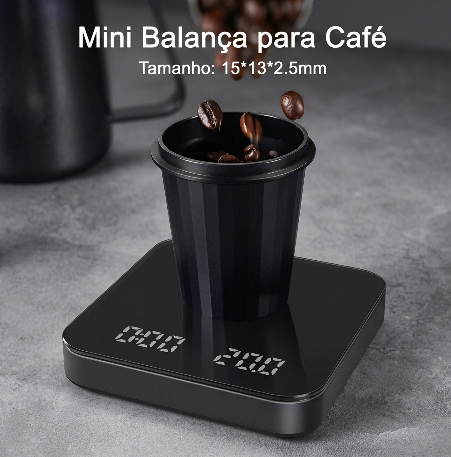 Balança de Café Digital com Timer e Display LED Kazaen