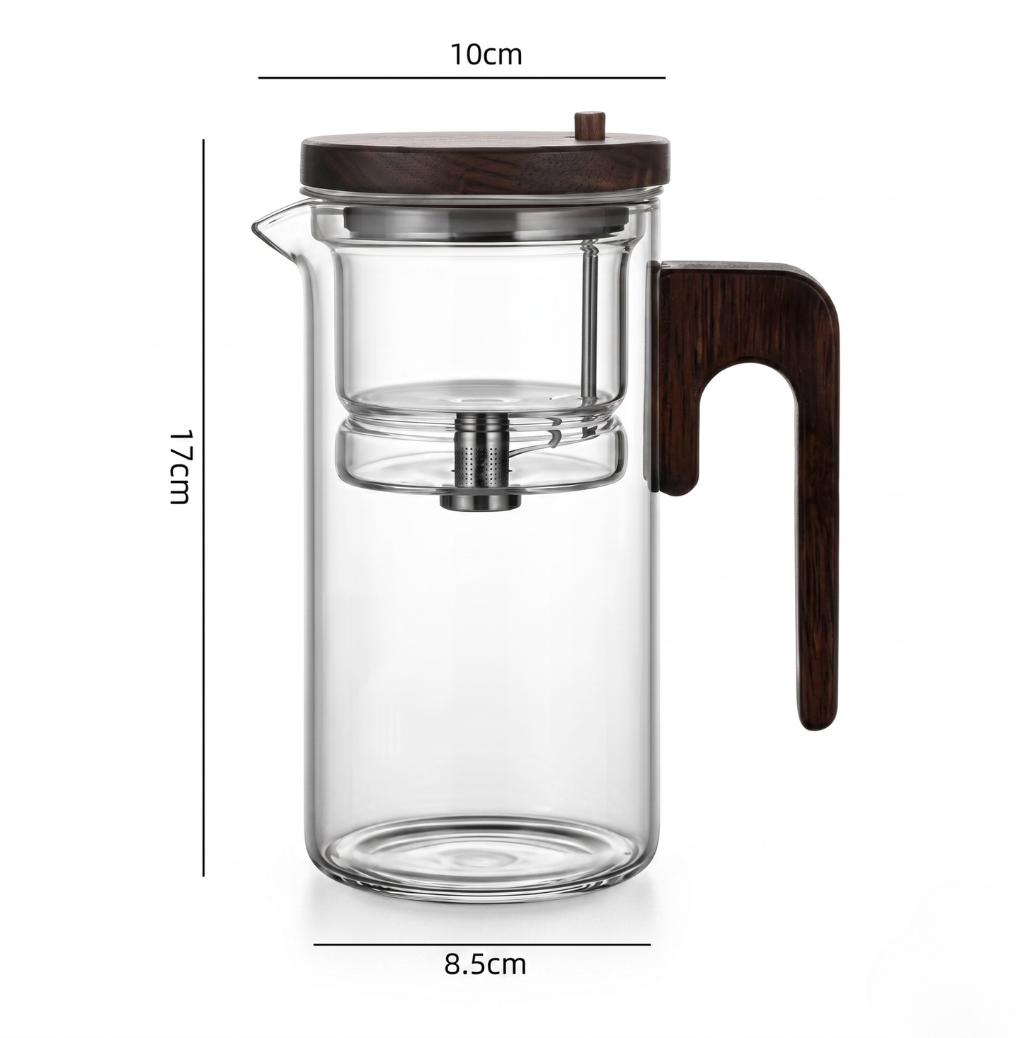 Bule de Infusão em Vidro Borossilicato Kazaen