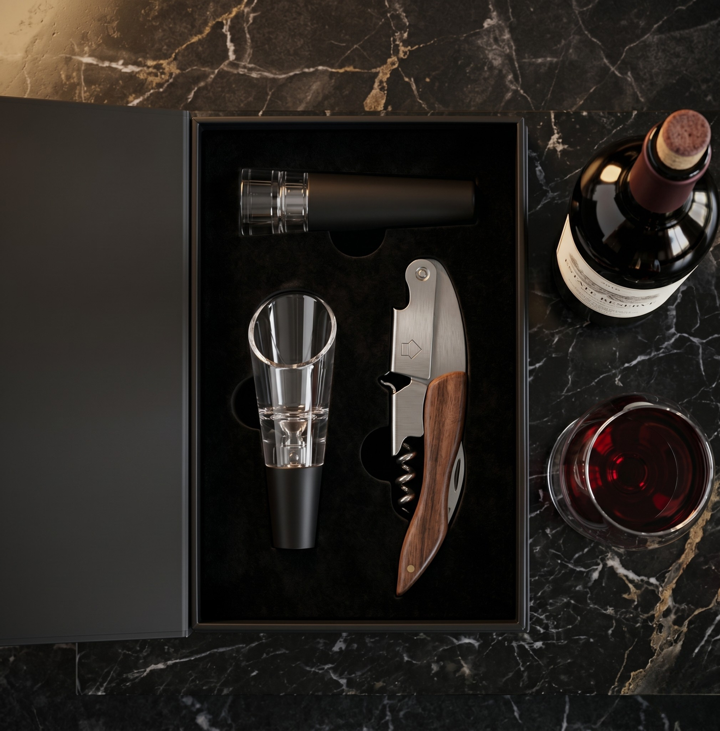 Conjunto Sommelier Abridor de Vinho em Inox