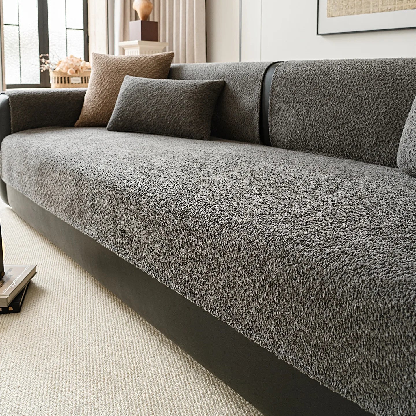 Capa de Sofa Chenille Antiderrapante Kazaen