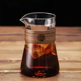 Jarra de Cafe em Vidro Borosilicato com Base de Madeira Kazaen