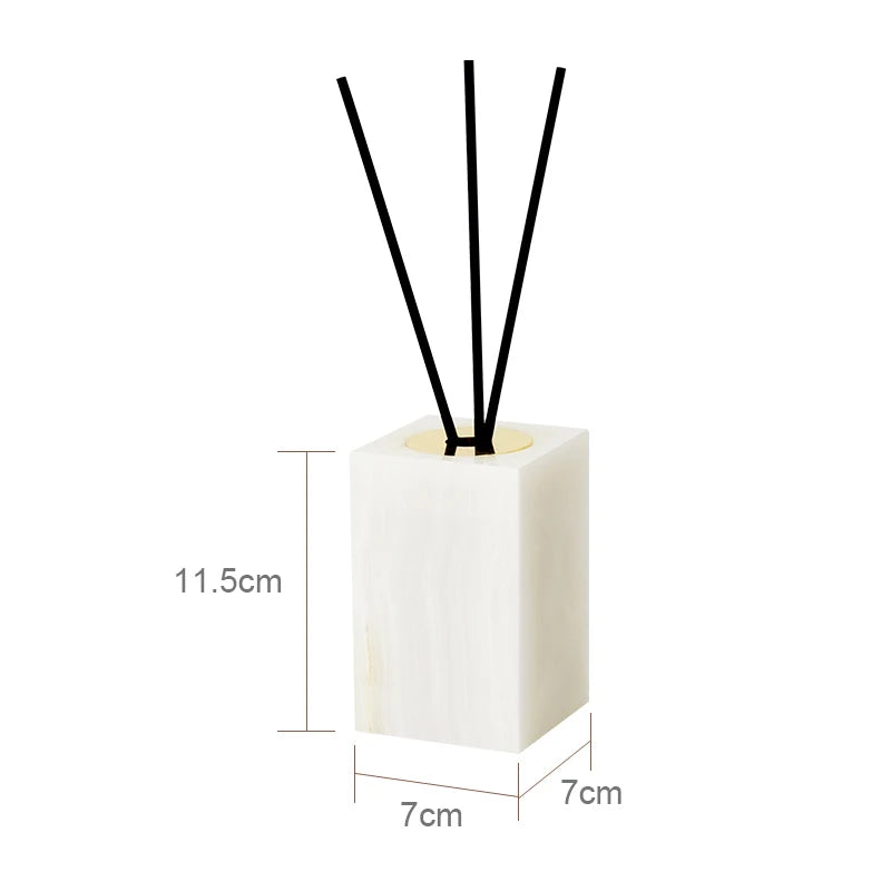 Conjunto de Acessórios para Banheiro em Mármore Ônix Branco Kazaen