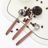 Colher de Café em Aço Inoxidável com Alça de Madeira Kazaen