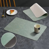 Sousplat de Couro Sintético Luxuoso para Mesa Kazaen