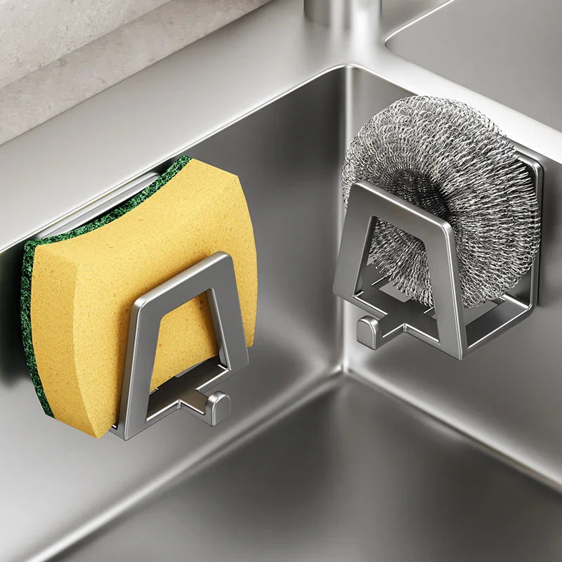 Suporte Elegante para Esponjas em Aço Inoxidável Kazaen