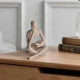 Escultura Abstrata em Resina para Decoração de Estante Kazaen