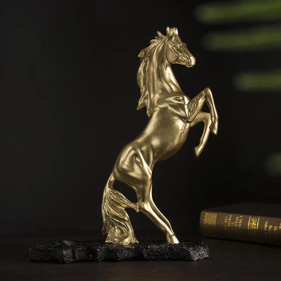 Escultura para Vinho Cavalo Imperial em Resina