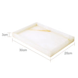 Conjunto de Acessorios para Banheiro em Marmore Onix Branco Kazaen