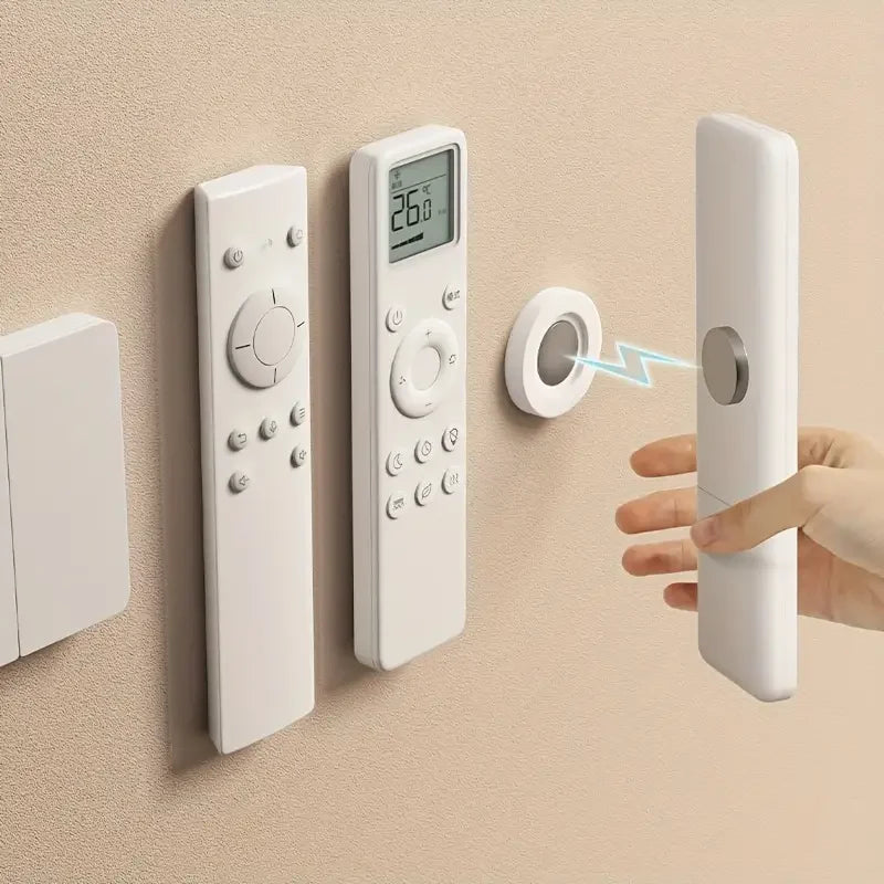 Suporte Magnético para Controles Remotos em Design Branco Kazaen