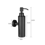 Dispensador de Sabao em Aco Inoxidavel Escovado 250ml Kazaen