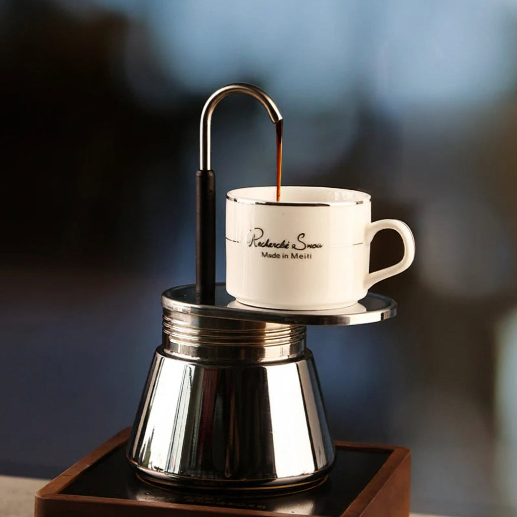Maquina de Cafe Expresso em Aco Inoxidavel Mini Kazaen