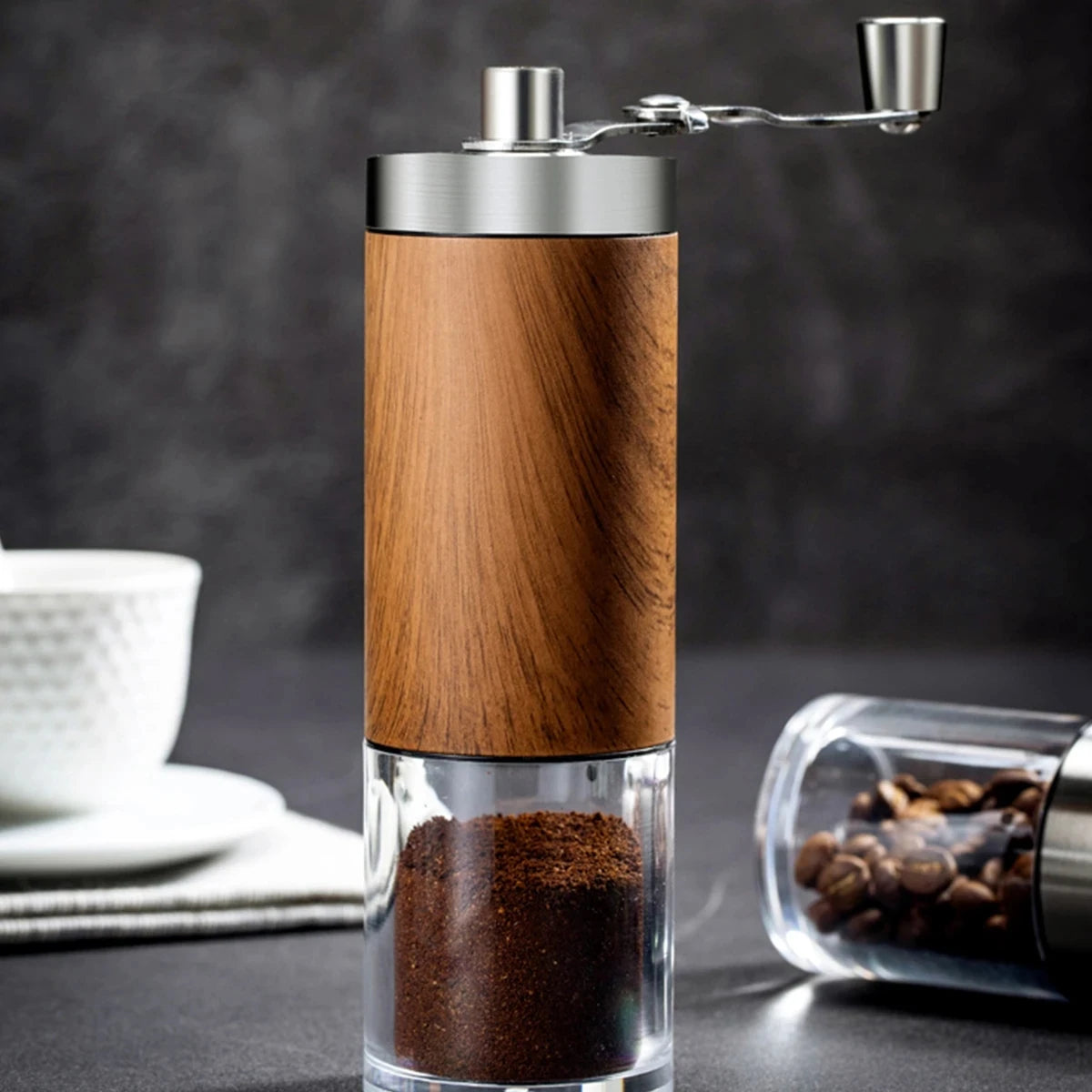 Moedor de Cafe Portatil em Aco Inoxidavel Kazaen