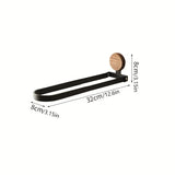 Toalheiro de Madeira Macica Dobravel para Banheiro Kazaen