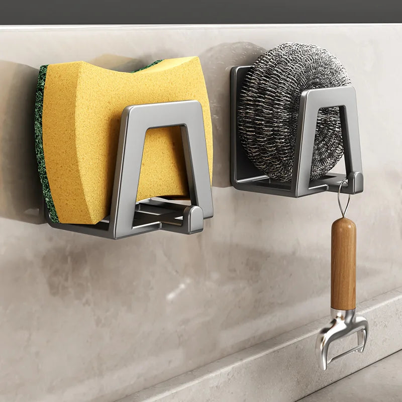 Suporte Elegante para Esponjas em Aço Inoxidável Kazaen