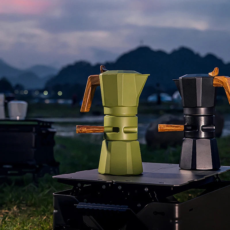 Cafeteira Italiana de Aluminio com Valvula Dupla 2 Xicaras Kazaen