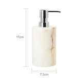 Conjunto de Acessorios para Banheiro em Marmore Onix Branco Kazaen