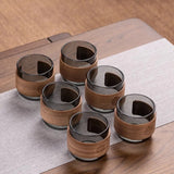 Conjunto de Xicaras de Cha em Vidro Termico 150ml Kazaen