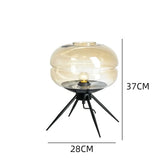 Luminaria de Mesa em Vidro Cristalino Minimalista Kazaen