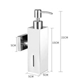 Dispensador de Sabao em Aco Inoxidavel Escovado 250ml Kazaen