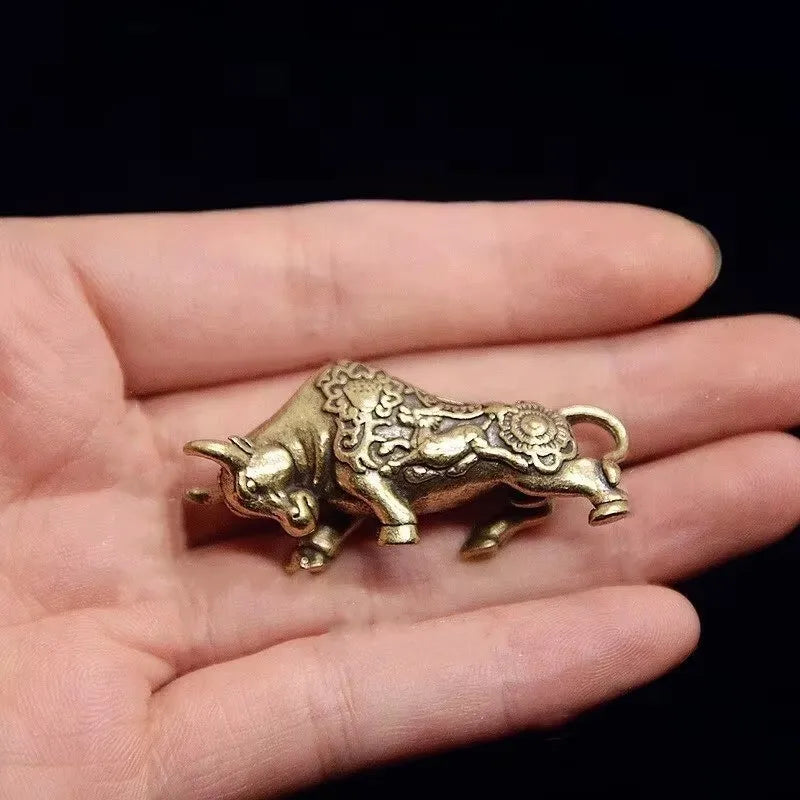 Estatua de Touro de Latao Premium em Miniatura Kazaen