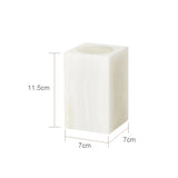 Conjunto de Acessórios para Banheiro em Mármore Ônix Branco Kazaen