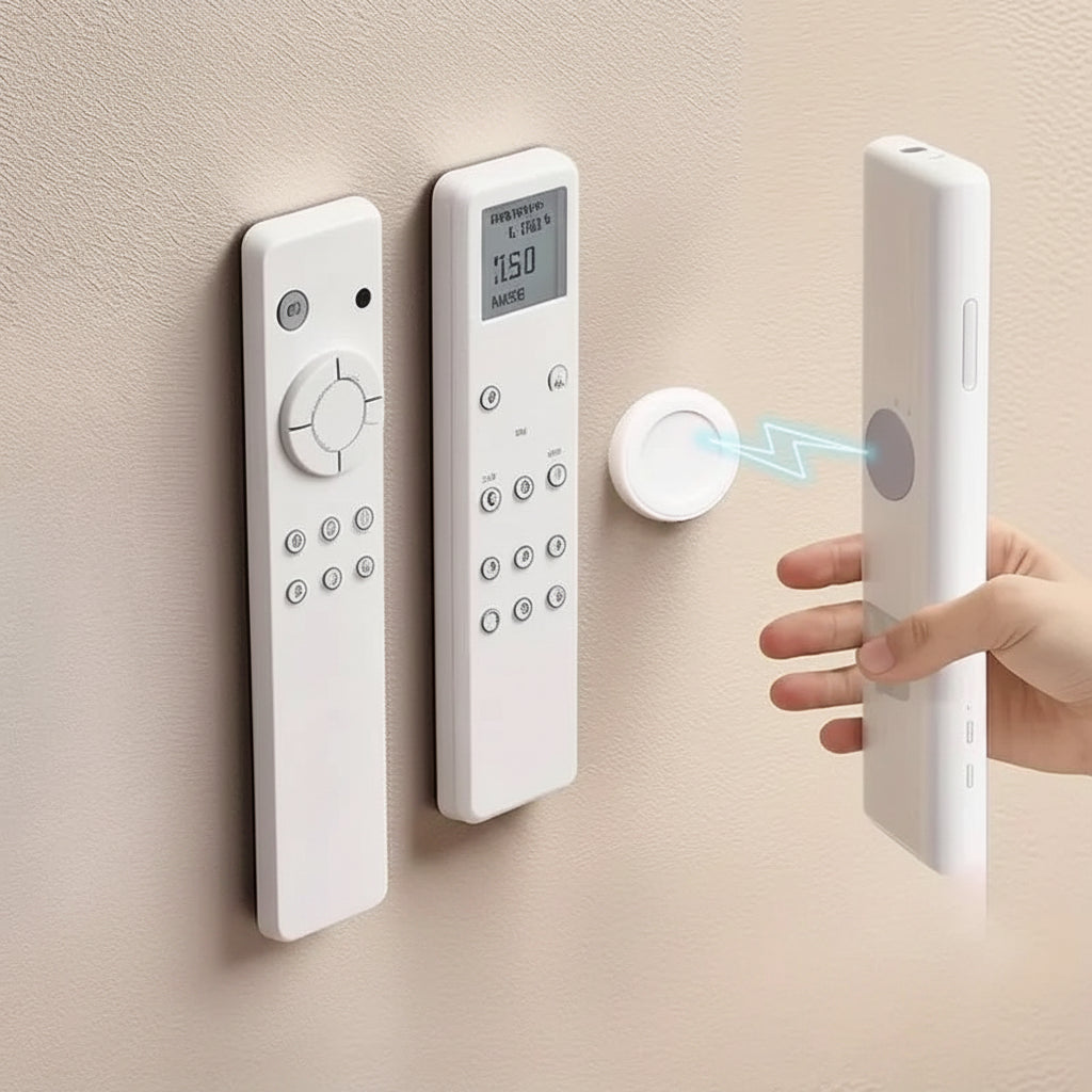 Suporte Magnético para Controles Remotos em Design Branco Kazaen