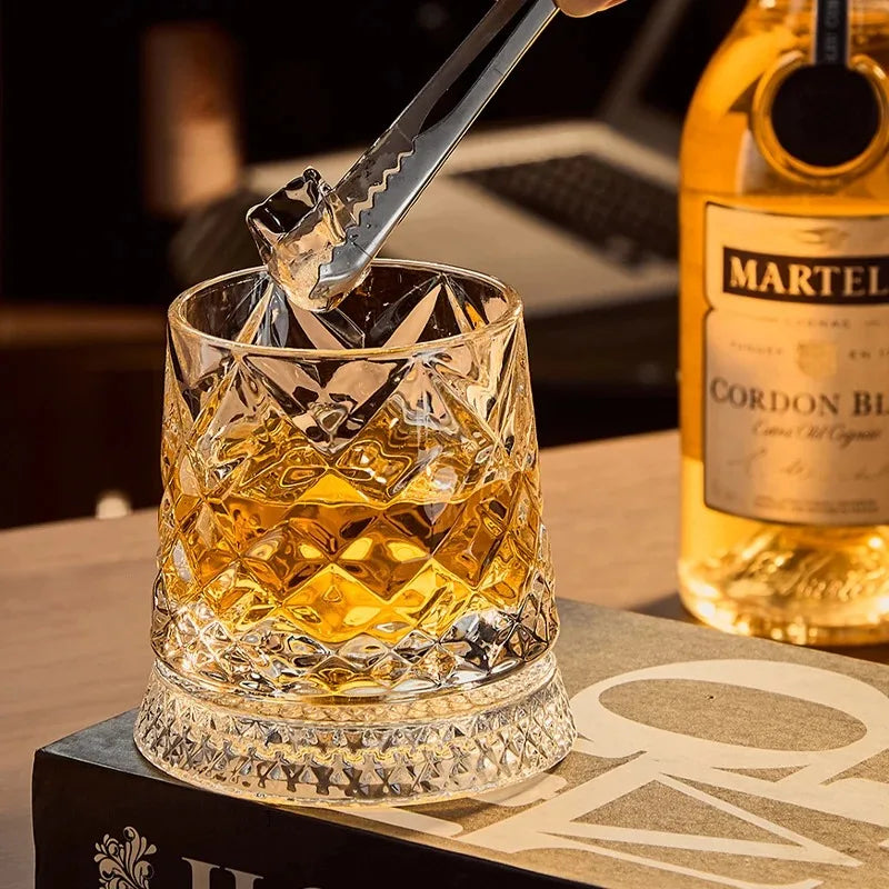 Copo de Whisky Giratório 360º em Cristal
