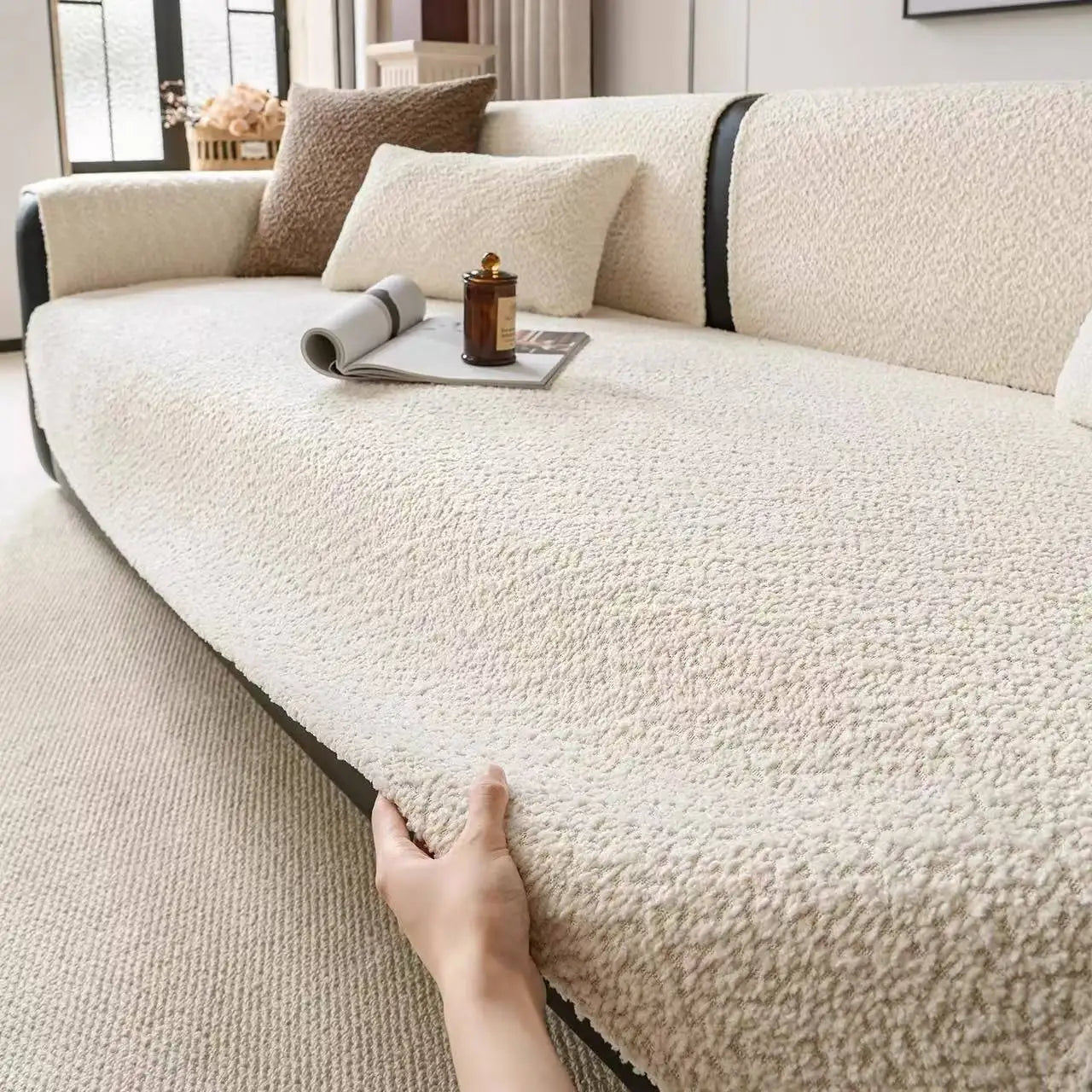 Capa de Sofa Chenille Antiderrapante Kazaen