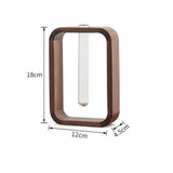 Vaso de Ensaio em Madeira Nogueira Minimalista Kazaen