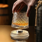 Copo de Whisky Giratório 360º em Cristal