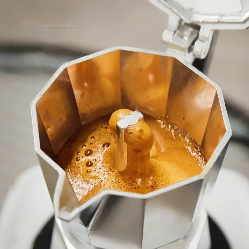 Cafeteira Italiana de Aluminio Octogonal Kazaen