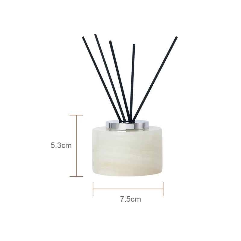 Conjunto de Acessorios para Banheiro em Marmore Onix Branco Kazaen