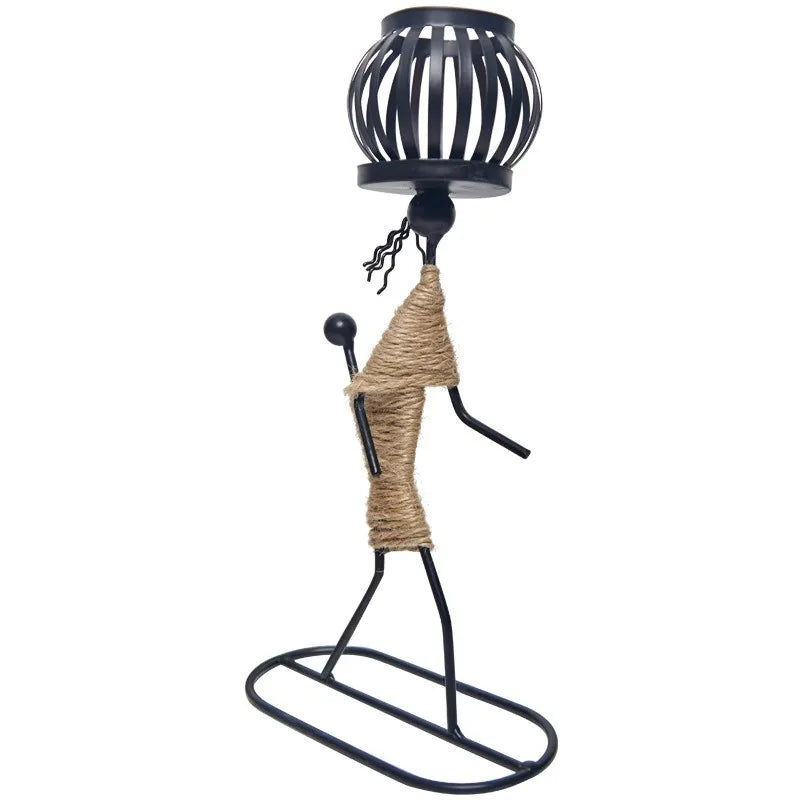 Casticai Escultural em Metal Nordico Kazaen