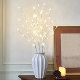 Ramo de Betula Branca com Luzes LED para Decoracao Kazaen
