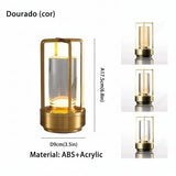 Candeeiro de Mesa LED Sem Fio em Design Elegante Kazaen