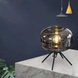 Luminaria de Mesa em Vidro Cristalino Minimalista Kazaen