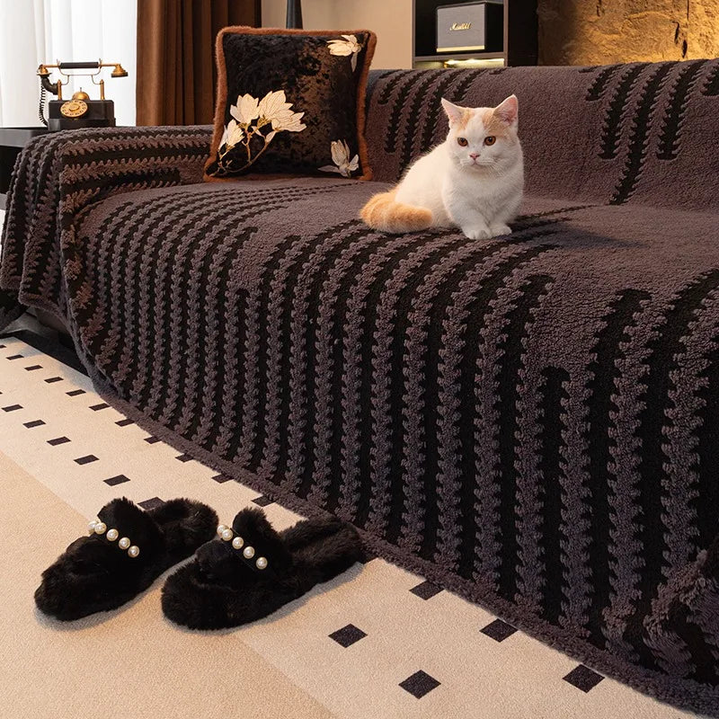 Capa de Sofa em Jacquard Tufado Luxuoso Kazaen