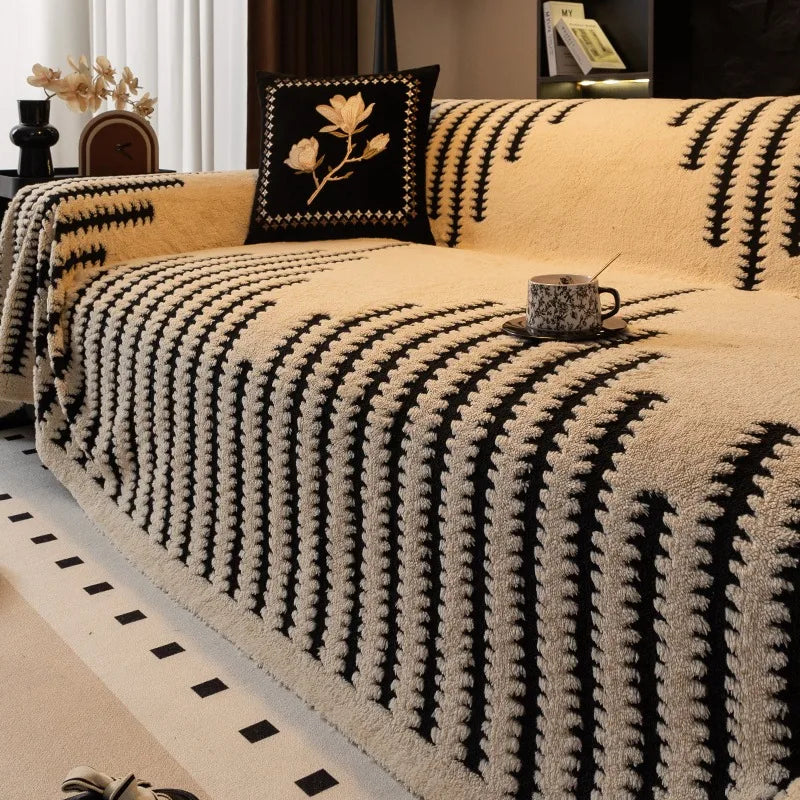 Capa de Sofa em Jacquard Tufado Luxuoso Kazaen