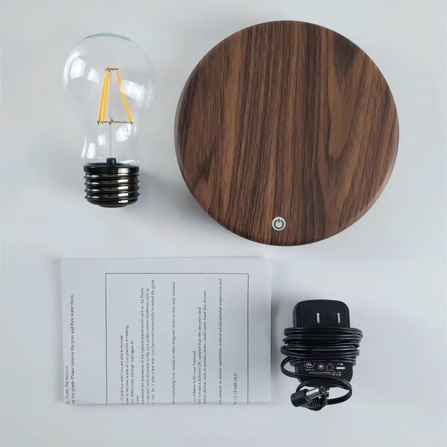 Lampada Flutuante de Vidro com LED Kazaen