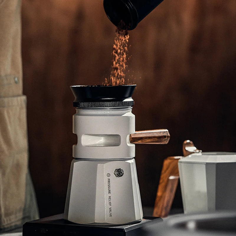 Cafeteira Italiana de Aluminio com Valvula Dupla 2 Xicaras Kazaen