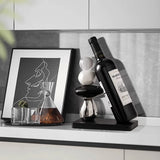 Suporte Escultural para Vinho em Resina Premium