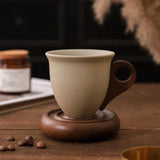 Caneca de Cafe Ceramica Rustica Estilo Antigo Kazaen