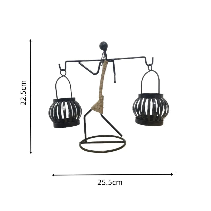 Casticai Escultural em Metal Nordico Kazaen