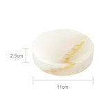 Conjunto de Acessorios para Banheiro em Marmore Onix Branco Kazaen