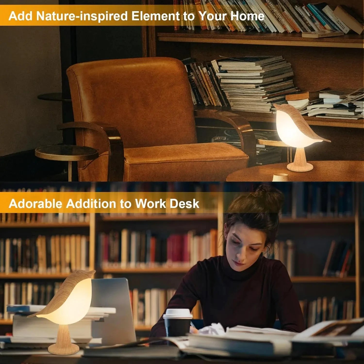 Luminária de Mesa em Cerâmica com Sensor de Toque Kazaen