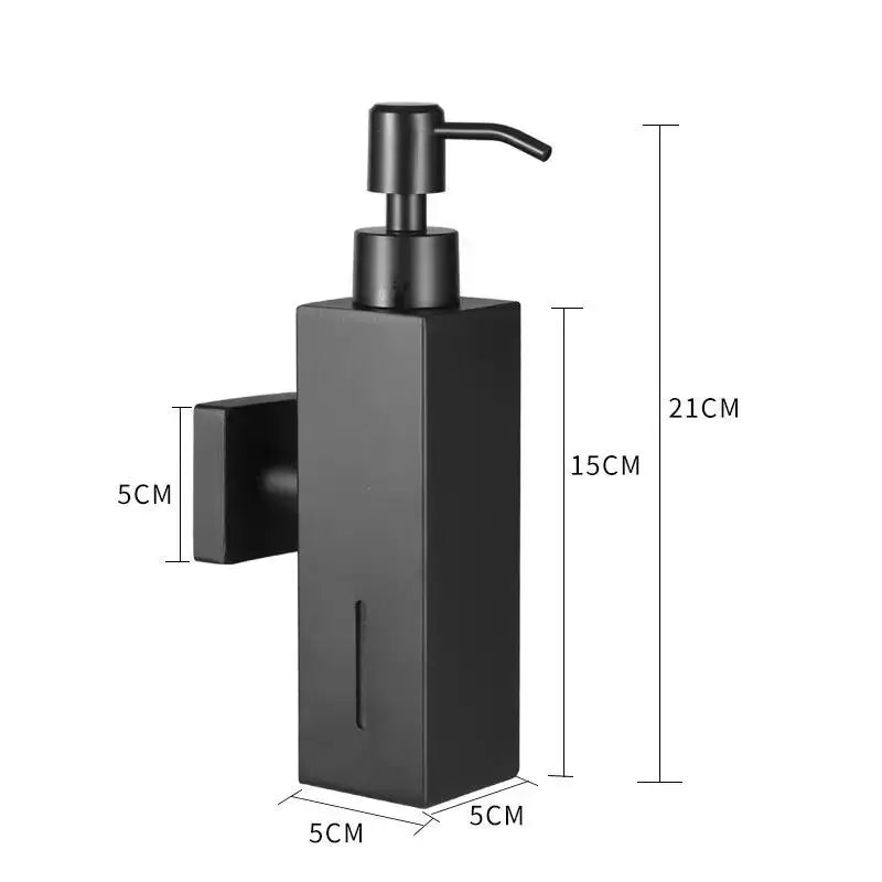 Dispensador de Sabao em Aco Inoxidavel Escovado 250ml Kazaen