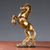 Estátua de Cavalo Vitória em Resina Elegante Kazaen